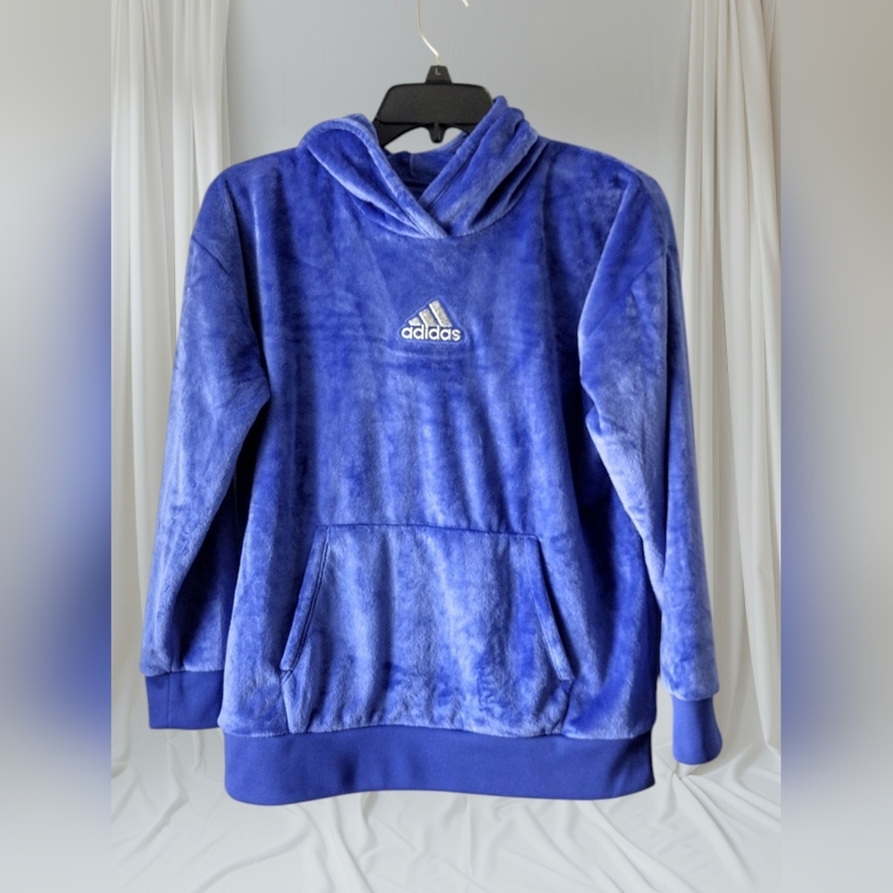 Girls Adidas Hooded Fleece Sweatshirt Size XL